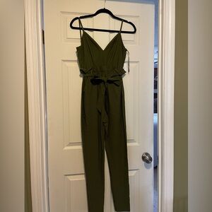 Windsor Green Jumpsuit with Belt. XS